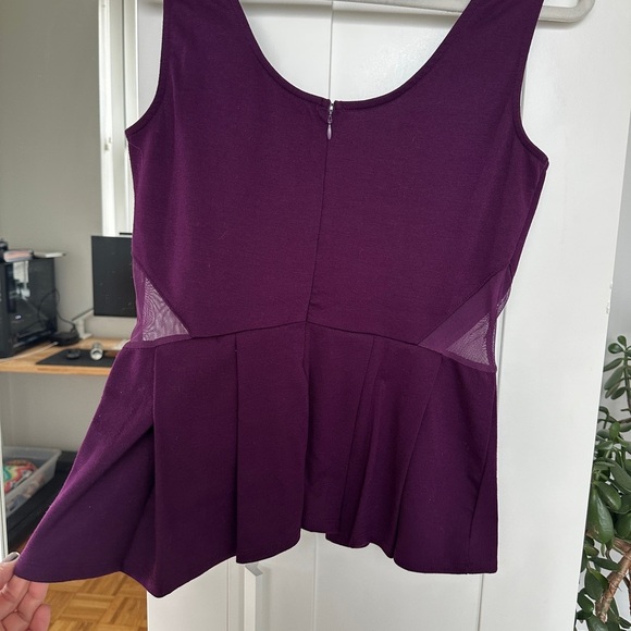 Jack by BB Dakota Purple Peplum Tank Top - Picture 4 of 4